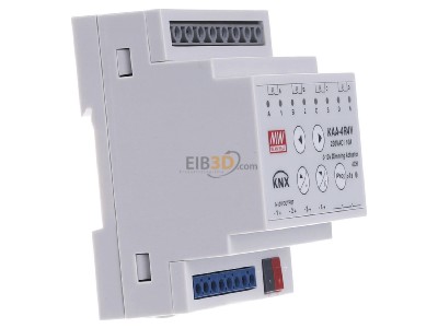 View on the left Mean Well KAA-4R4V-10 EIB/KNX Dimming actuator 4fold 16A
