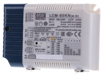 Frontansicht Mean Well LCM-60KN LED-Treiber 60W mit EIB/KNX Schnittstelle