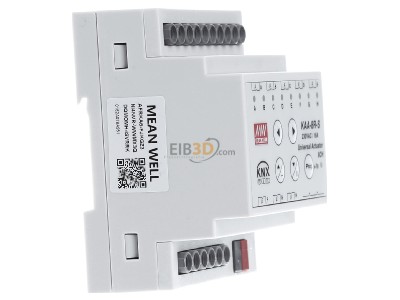 Ansicht links Mean Well KAA-8R-16S KNX Universal Aktor 8fach 16A, Secure Version