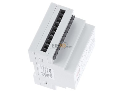 Ansicht oben links Mean Well KAA-8R-16S KNX Universal Aktor 8fach 16A, Secure Version