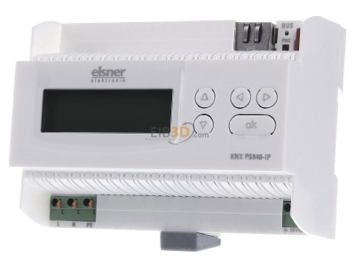 Front view Elsner ELS 70142 KNX PS640-IP Power supply EIB, KNX with IP router and IP interface, 
