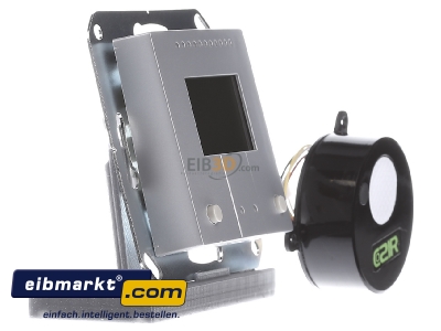 Ansicht links Elsner Elektronik ELS 70240 KNX AQS/TH-B-UP EIB KNX Innenraumsensor, Kombisensor fr CO2, Temperatur, Leuftfeuchtigkeit, , alu