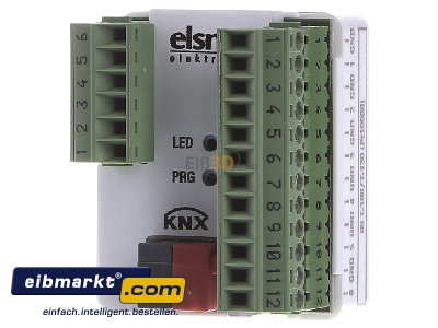 Front view Elsner Elektronik ELS 70222 KNX T6-UN-B4 Evaluation Unit KNX T6-UN-B4, 
