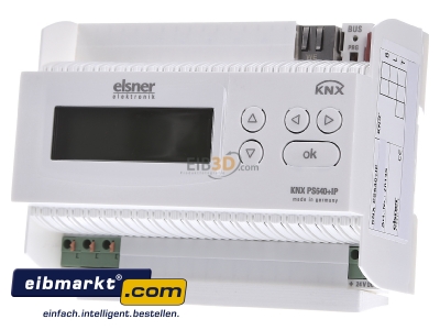 Front view Elsner Elektronik ELS 70145 KNX PS640+IP KNX PS640 power supply, 
