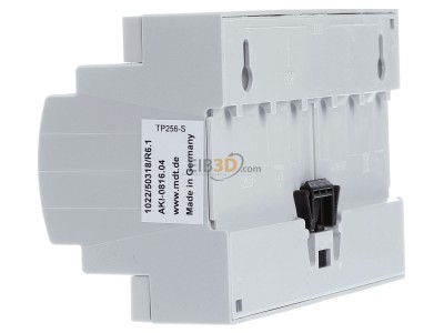 View on the right MDT AKI-0816.04 EIB/KNX Switch Actuator 8-fold, 8SU MDRC, 16/20A, 230VAC, C-load, 200F, 
