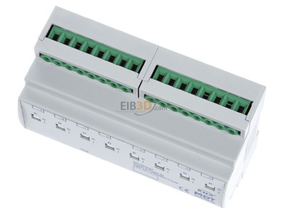 View up front MDT AKI-0816.04 EIB/KNX Switch Actuator 8-fold, 8SU MDRC, 16/20A, 230VAC, C-load, 200F, 
