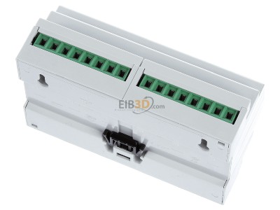 Ansicht oben hinten MDT AKI-0816.04 EIB/KNX Schaltaktor 8-fach, 8TE, REG, 16/20A, 230VAC, C-Last, Industrie, 200F, 