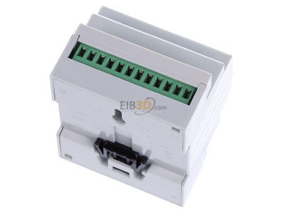 Ansicht oben hinten MDT BE-08000.02 EIB/KNX Binreingang 8-fach, 4TE REG, Eingnge potentialfrei, 