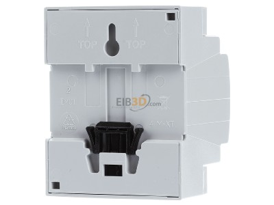 Ansicht hinten MDT BE-08024.02 EIB/KNX Binreingang 8-fach, 4TE REG, Eingnge 24VAC/DC, 