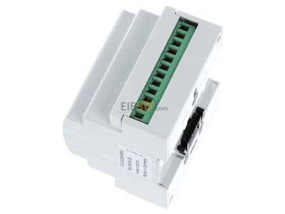 Ansicht oben rechts MDT BE-08024.02 EIB/KNX Binreingang 8-fach, 4TE REG, Eingnge 24VAC/DC, 