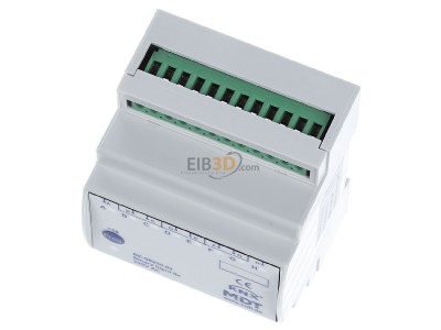 View up front MDT BE-08230.02 EIB/KNX Binary Input 8-fold, 4SU MDRC, Inputs 230VAC, 
