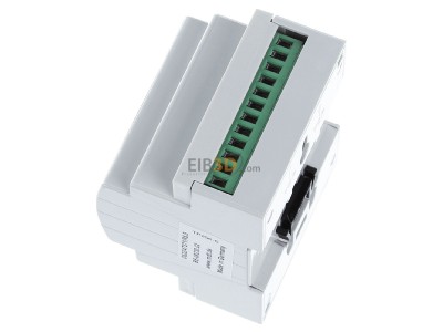 Ansicht oben rechts MDT BE-08230.02 EIB/KNX Binreingang 8-fach, 4TE REG, Eingnge 230VAC, 