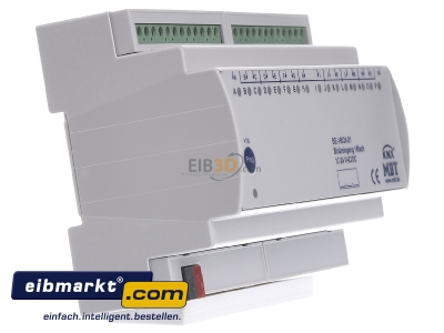 View on the left MDT BE-16024.01 EIB/KNX Binary Input 16-fold, 8SU MDRC, Inputs 24VAC/DC - 
