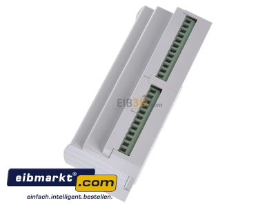 Ansicht oben rechts MDT BE-16024.01 EIB/KNX Binreingang 16-fach, 8TE REG, Eingnge 24VAC/DC - 