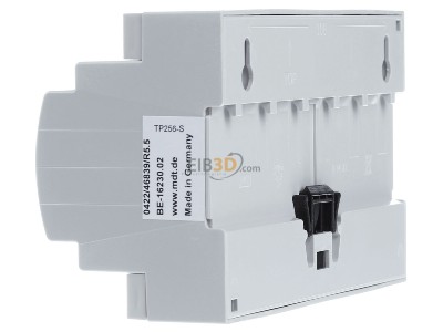 View on the right MDT BE-16230.02 EIB/KNX Binary Input 16-fold, 8SU MDRC, Inputs 230VAC, 
