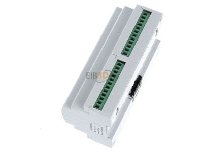 View top right MDT BE-16230.02 EIB/KNX Binary Input 16-fold, 8SU MDRC, Inputs 230VAC, 
