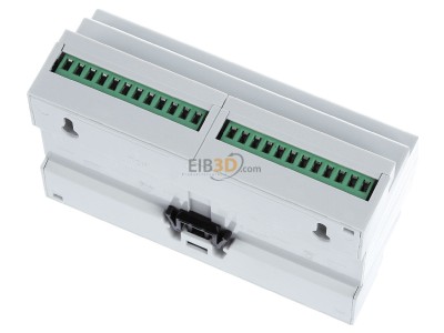 Ansicht oben hinten MDT BE-16230.02 EIB/KNX Binreingang 16-fach, 8TE REG, Eingnge 230VAC, 