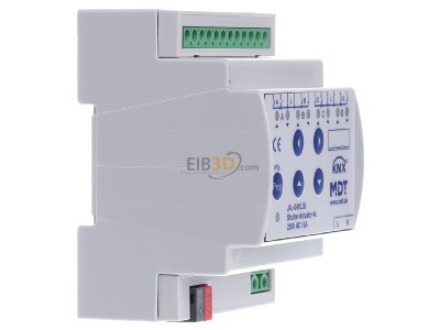 Ansicht links MDT JAL-0410.02 EIB/KNX Jalousieaktor 4-fach, 4TE, REG, 10A, 230VAC - 