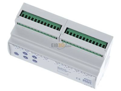 Ansicht oben vorne MDT JAL-0810.02 EIB/KNX Jalousieaktor 8-fach, 8TE, REG, 10A, 230VAC - 