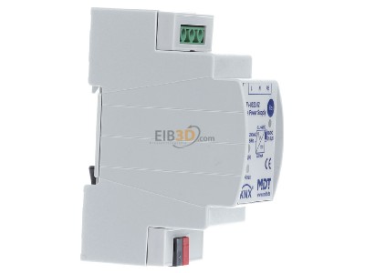 Ansicht links MDT STV-0320.02 EIB/KNX Busspannungsversorgung, 2TE, REG, 320/640mA - 