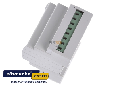 Ansicht oben rechts MDT AKI-0416.03 EIB/KNX Schaltaktor 4-fach, 4TE, REG, 16/20A, 230VAC, C-Last, Industrie, 200F - 