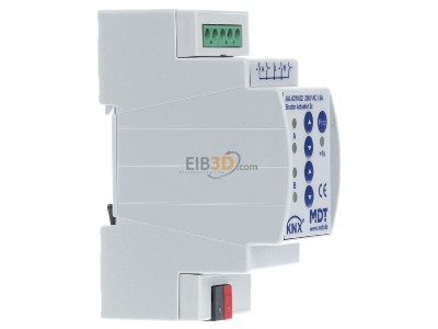 View on the left MDT JAL-0210.02 EIB/KNX Shutter Actuator 2-fold, 2SU MDRC, 10A, 230VAC - 
