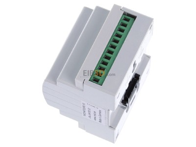 Ansicht oben rechts MDT JAL-0410D.02 EIB/KNX Jalousieaktor 4-fach, 4TE, 24VDC, 8A - 