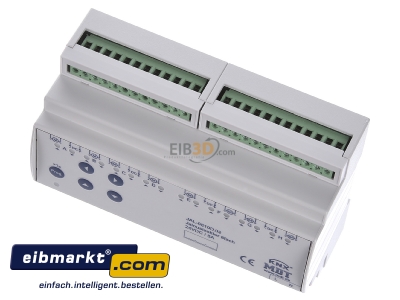 Ansicht oben vorne MDT JAL-0810D.02 EIB/KNX Jalousieaktor 8-fach, 8TE, 24VDC, 8A - 