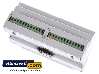 Top rear view MDT JAL-0810D.02 EIB/KNX Shutter Actuator 8-fold, 8SU MDRC, 8A, 24VDC - 
