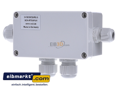 Frontansicht MDT SCN-RT6AP.01 EIB/KNX Temperaturregler/-Sensor 6-fach, AP - 