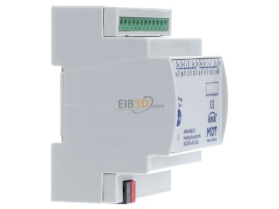 Ansicht links MDT AKH-0800.03 EIB/KNX Heizungsaktor 8-fach, 4TE, REG, 24-230VAC - 