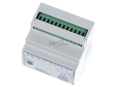 Ansicht oben vorne MDT AKH-0800.03 EIB/KNX Heizungsaktor 8-fach, 4TE, REG, 24-230VAC - 