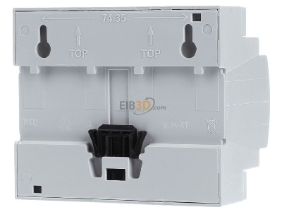 Ansicht hinten MDT AKS-0816.03 EIB/KNX Schaltaktor 8-fach, 6TE, REG, 16A, 230VAC, C-Last, Standard, 140F - 