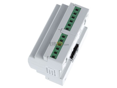 Ansicht oben rechts MDT AKS-0816.03 EIB/KNX Schaltaktor 8-fach, 6TE, REG, 16A, 230VAC, C-Last, Standard, 140F - 