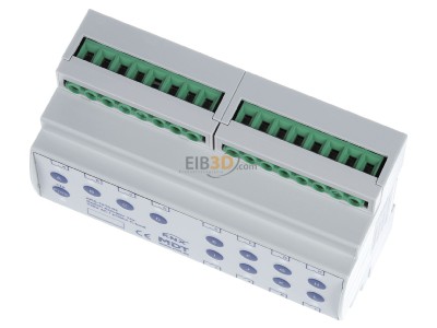 Ansicht oben vorne MDT AKS-1216.03 EIB/KNX Schaltaktor 12-fach, 8TE, REG, 16A, 230VAC, C-Last, Standard, 140F - 