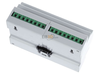 Top rear view MDT AKS-1216.03 EIB/KNX Switch Actuator 12-fold, 8SU MDRC, 16A, 230VAC, C-load, 140F - 
