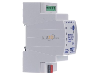 View on the left MDT BE-04000.02 EIB/KNX Binary Input 4-fold, 2SU MDRC, Contact Inputs, 
