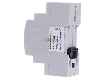 Ansicht rechts MDT BE-04024.02 EIB/KNX Binreingang 4-fach, 2TE REG, Eingnge 24VAC/DC, 