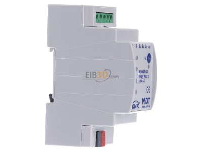 View on the left MDT BE-04230.02 EIB/KNX Binary Input 4-fold, 2SU MDRC, Inputs 230VAC, 
