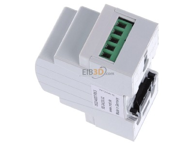 Ansicht oben rechts MDT BE-04230.02 EIB/KNX Binreingang 4-fach, 2TE REG, Eingnge 230VAC, 