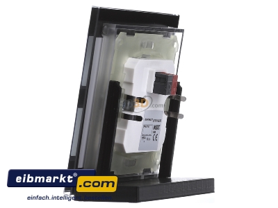 Ansicht rechts MDT BE-GT04S.01 EIB/KNX Glastaster 4-fach Plus, Schwarz - 