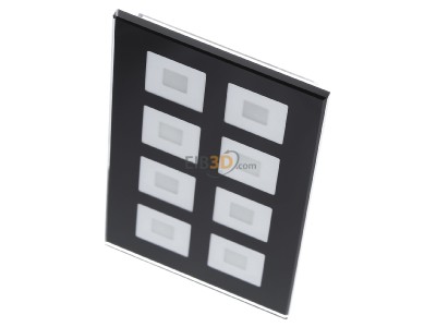 View up front MDT BE-GT08S.01 EIB/KNX Glass Push Button 8-fold Plus, Black - 
