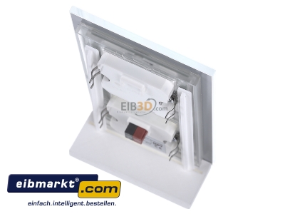 Ansicht oben hinten MDT BE-GT08W.01 EIB/KNX Glastaster 8-fach Plus, Wei - 