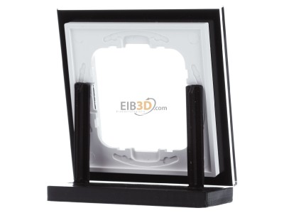 Back view MDT BE-GTR1S.01 EIB/KNX Glass cover frame for 55 mm range 1-fold, Black - 
