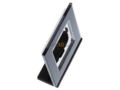 View top left MDT BE-GTR1S.01 EIB/KNX Glass cover frame for 55 mm range 1-fold, Black - 
