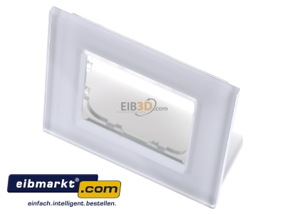 Ansicht oben vorne MDT BE-GTR1W.01 EIB/KNX Glasrahmen fr 55 mm Programme 1-fach, Wei - 