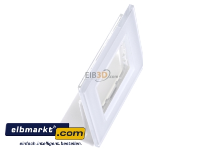 Ansicht oben links MDT BE-GTR1W.01 EIB/KNX Glasrahmen fr 55 mm Programme 1-fach, Wei - 