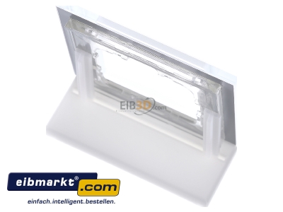 Top rear view MDT BE-GTR1W.01 EIB/KNX Glass cover frame for 55 mm range 1-fold, White - 
