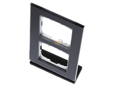 View up front MDT BE-GTR2S.01 EIB/KNX Glass cover frame for 55 mm range 2-fold, Black - 
