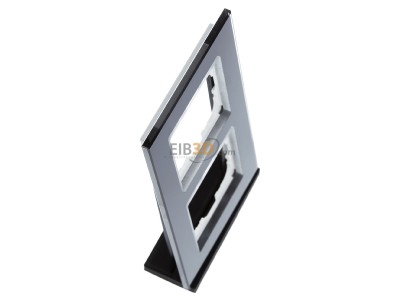 View top left MDT BE-GTR2S.01 EIB/KNX Glass cover frame for 55 mm range 2-fold, Black - 
